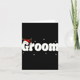 Groom Bride Santa Couples Weihnachtsausstellungen  Karte