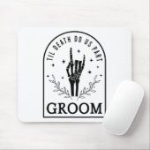 Groom Bride Skeleton Gothic Halloween Verlobung W Mousepad (Mit Mouse)