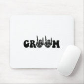 Groom Bride Skeleton Gothic Halloween Wedding Bach Mousepad (Mit Mouse)
