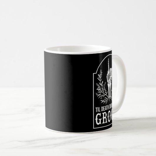 Groom Bride Skeleton Hand Paare Matching Wedding Kaffeetasse (VorderseiteRechts)