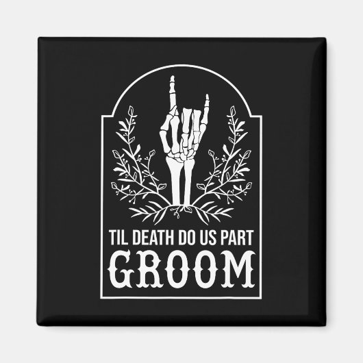 Groom Bride Skeleton Hand Paare Matching Wedding Magnet (Vorne)