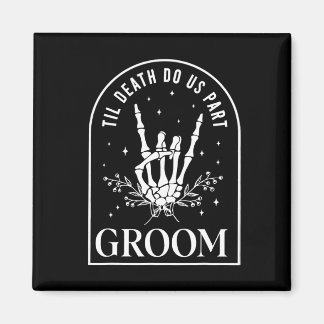 Groom Bride Skeleton Rock Hand Paare Wedding Hal Magnet