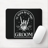 Groom Bride Skeleton Rock Hand Paare Wedding Hal Mousepad (Mit Mouse)