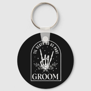 Groom Bride Skeleton Rock Hand Paare Wedding Hal Schlüsselanhänger