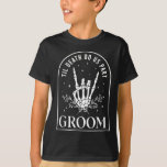 Groom Bride Skeleton Rock Hand Paare Wedding Hal T-Shirt<br><div class="desc">Groom Bride Skeleton Rock Hand Paare Hochzeit Halloween</div>
