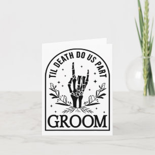 Groom Bride Verlobung Hochzeit Halloween Paare Ma Karte