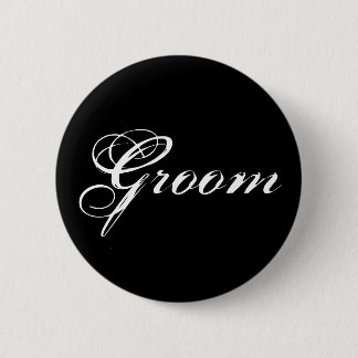 Groom Button in Schwarz