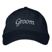 Groom Cap Bestickte Baseballkappe (Vorderseite)