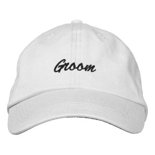 Groom Cap Bestickte Kappe