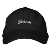 Groom Cap Bestickte Kappe (Vorderseite)