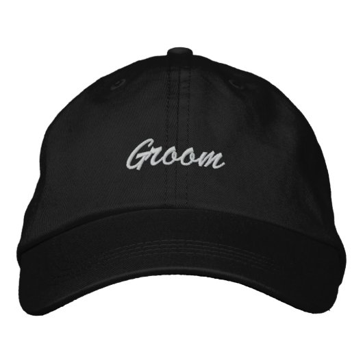 Groom Cap Bestickte Kappe (Vorderseite)