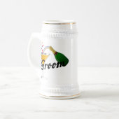 Groom Champagne Toast Bierglas (Vorderseite Links)