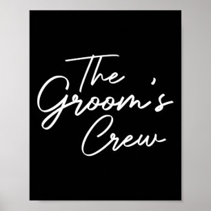 Groom Crew Bachelor Party Trauzeugen Stag Group Ou Poster