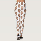 Groom Custom Face Funny Bachelorette Party Leggings (Rückseite)
