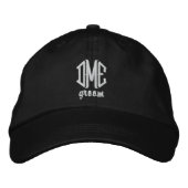 Groom Custom Wedding Monogram Baseball Cap Bestickte Baseballkappe (Vorderseite)