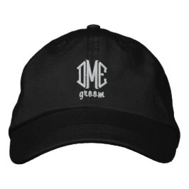 Groom Custom Wedding Monogram Baseball Cap Bestickte Baseballkappe