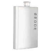 Groom Customizable Wedding Party Flask Flachmann (Rechts)