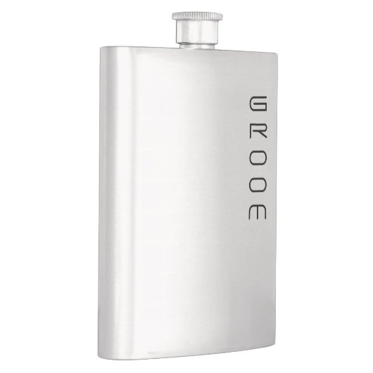 Groom Customizable Wedding Party Flask Flachmann (Rechts)