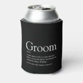 Groom Definition, Stag Bachelor Party, Hochzeit Dosenkühler (Kanne Rückseite)