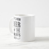 Groom die Handschellen sind nahe Bachelor Party Kaffeetasse (Vorderseite Links)