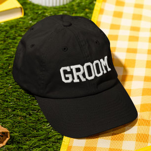 Groom einfache moderne Typografie Hochzeit nach Ma Bestickte Baseballkappe