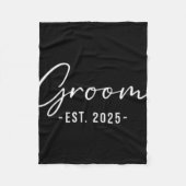 Groom Est. 2025 - Matching Getting Ready Bride Gro Fleecedecke (Vorderseite)