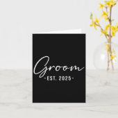 Groom Est. 2025 - Matching Getting Ready Bride Gro Karte (Gelbe Blume)