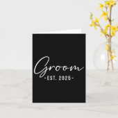 Groom Est. 2025 - Matching Getting Ready Bride Gro Karte (Gelbe Blume)