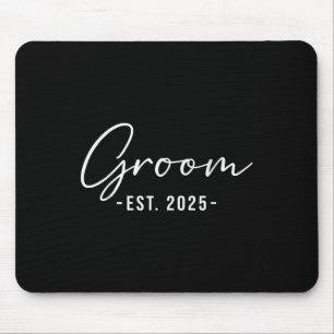 Groom Est. 2025 - Matching Getting Ready Bride Gro Mousepad