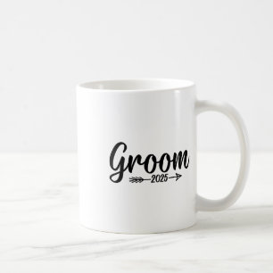 Groom Est. 2025 Verheiratete Hochzeitsfeier Verlob Kaffeetasse