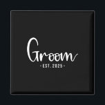 Groom Est 2025 Verheiratetes Hochzeitsfest Brautpa Magnet<br><div class="desc">Groom Est 2025 Verheiratetes Hochzeitssemble Brautparty Bachelor</div>