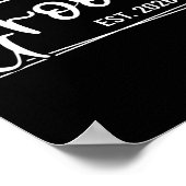Groom Est. 2026 Ehemann Just Married Wedding Engag Poster (Ecke)