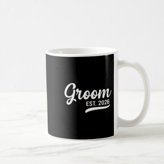 Groom Est 2026 Just Married Honeymoon Wedding Groo Kaffeetasse (Rechts)