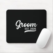 Groom Est 2026 Just Married Honeymoon Wedding Groo Mousepad (Mit Mouse)
