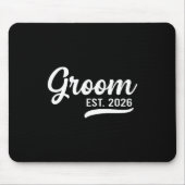 Groom Est 2026 Just Married Honeymoon Wedding Groo Mousepad (Vorne)