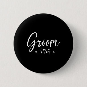 Groom Est 2026 Verheiratete Hochzeitsbindungsparty Button