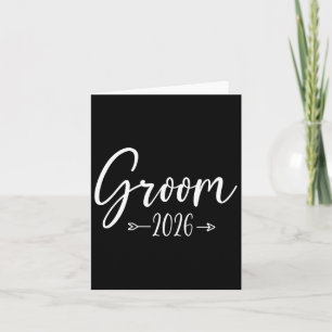 Groom Est 2026 Verheiratete Hochzeitsbindungsparty Karte