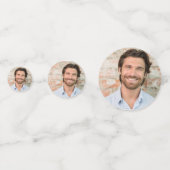 Groom Face 6 Foto Junggeselinnen-Abschied Konfetti (Vorderseiten)