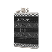 Groom Flask Mustache Flachmann (Links)