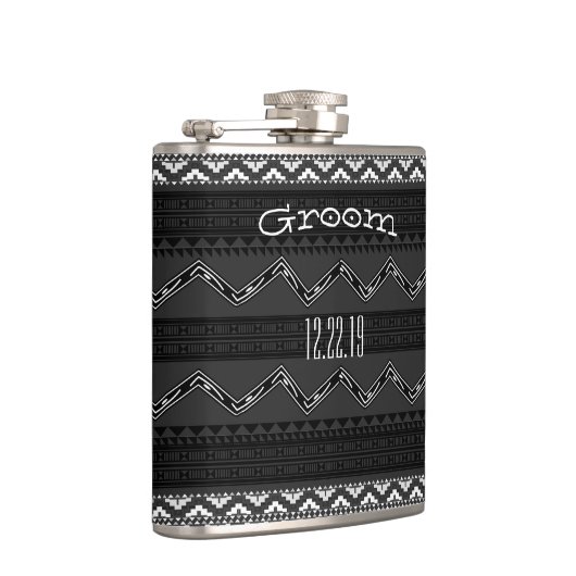 Groom Flask Mustache Flachmann (Rechts)