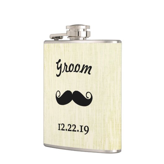 Groom Flask Mustache Flachmann (Links)