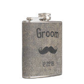 Groom Flask Mustache Flachmann (Rechts)