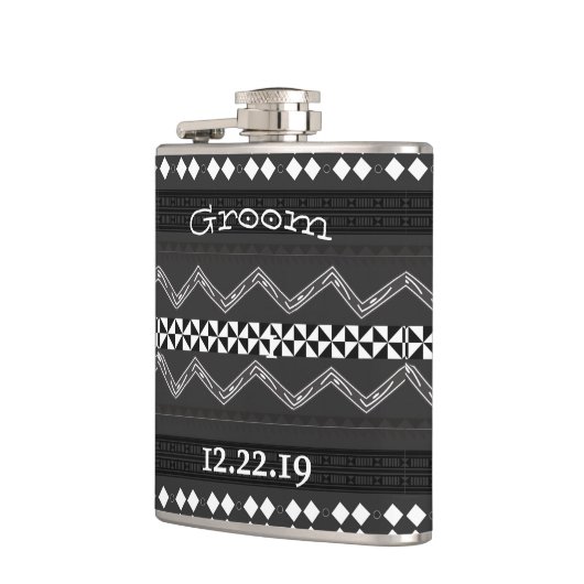 Groom Flask Mustache Flachmann (Links)