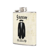 Groom Flask Tuxedo Krawatte Flachmann (Links)