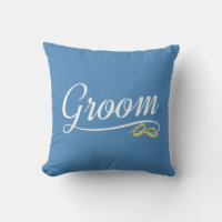 Groom Floral Wedding Kalligrafy Keuche Kissen