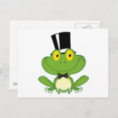 Groom Frog Cartoon Postkarte (Vorne/Hinten)