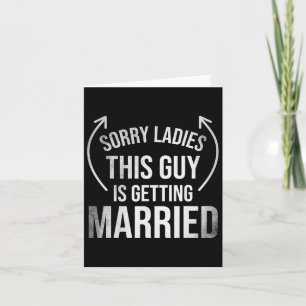 Groom Funny Bachelor liefert Kleidung Party Weddin Karte