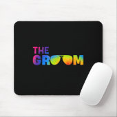 Groom Gefärbte Krawatte Cool Shades Funny Bachelor Mousepad (Mit Mouse)