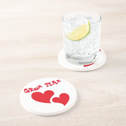 Groom Getränkeuntersetzer (Seite)