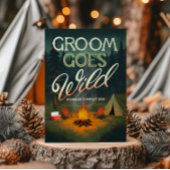Groom Goes Wild Bachelor Party Camping Einladung